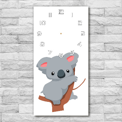 Glazen klok rechthoekige Panda in een boom