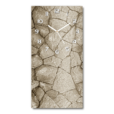 Glazen klok rechthoekige Stenen muur