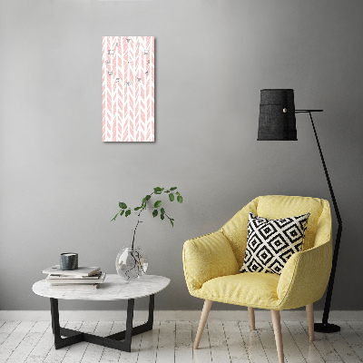 Rechthoekige glas klok Visgraatpatroon