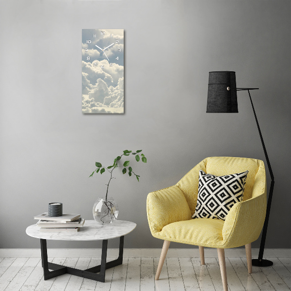 Rechthoekige glas klok Wolken