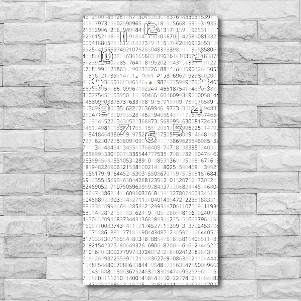 Rechthoekige glas klok Binaire code