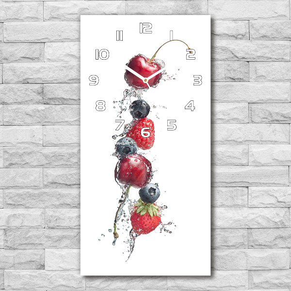 Rechthoekige glas klok Bosvruchten