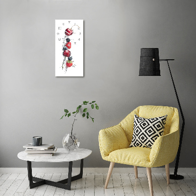 Rechthoekige glas klok Bosvruchten