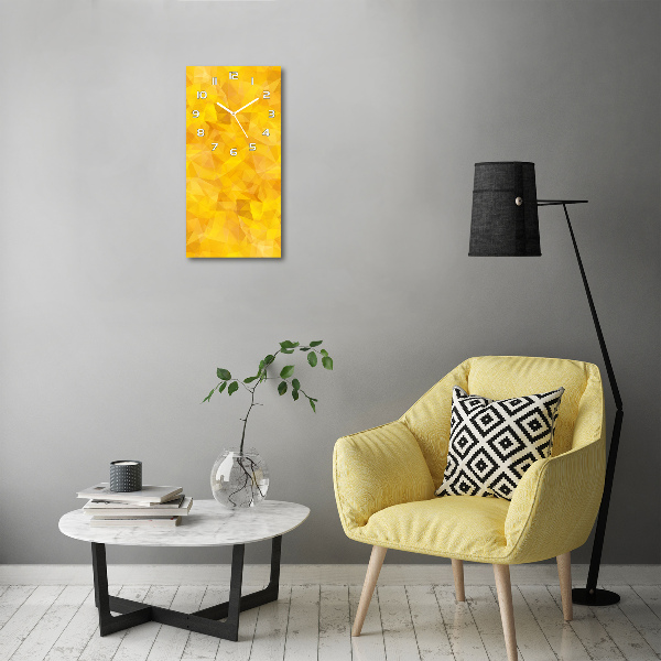 Rechthoekige glas klok Abstracte driehoeken