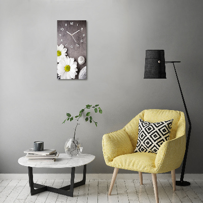 Rechthoekige glas klok Gerbera