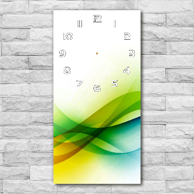 Glazen klok rechthoekige Abstracte golven