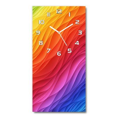 Rechthoekige glas klok Kleurrijke golven
