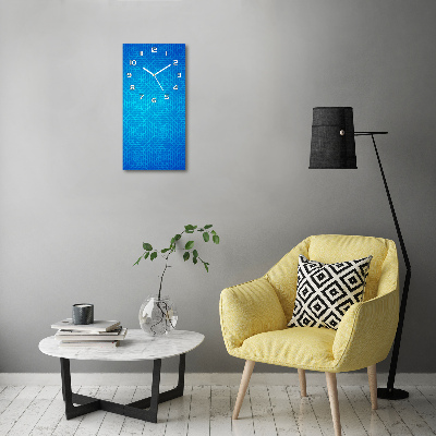 Rechthoekige glazen wandklok Abstracte achtergrond