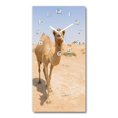 Glazen klok rechthoekige Kameel in de woestijn