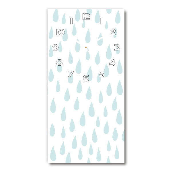 Rechthoekige glas klok Druppels