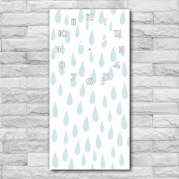 Rechthoekige glas klok Druppels