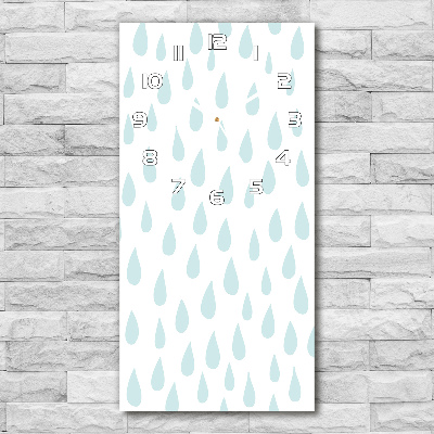 Rechthoekige glas klok Druppels