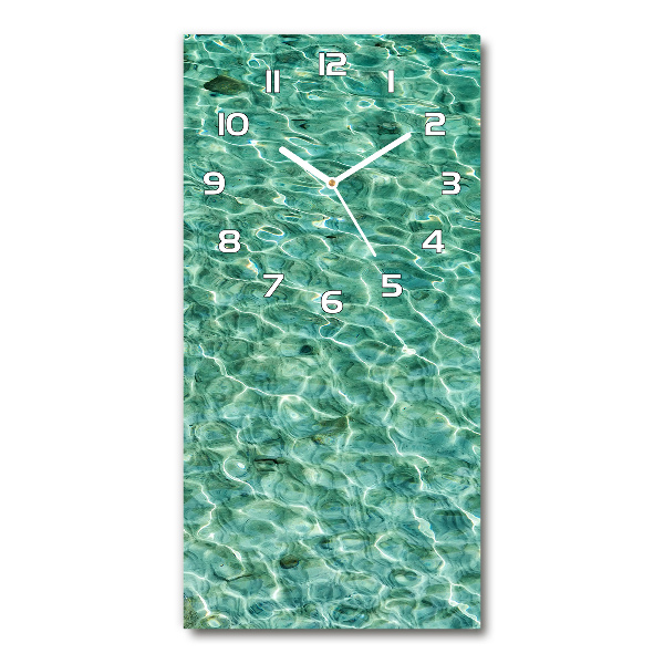 Glazen klok rechthoekige Helder water
