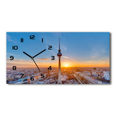 Glazen klok horizontaal TV-toren