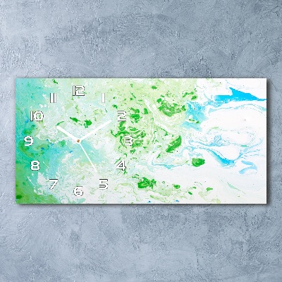 Glazen klok horizontaal Abstracte achtergrond