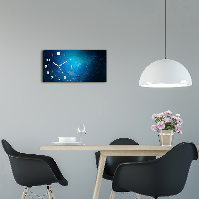 Langwerpige wandklok van glas Sterrenbeeld