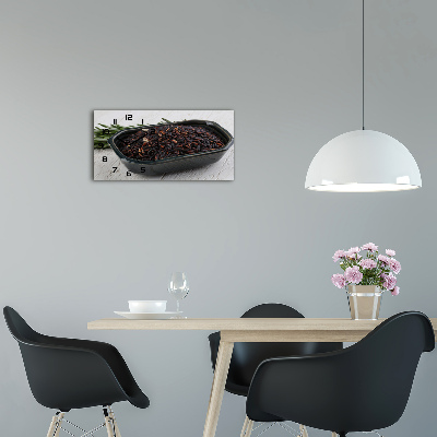 Glazen klok horizontaal Wilde rijst in een kom