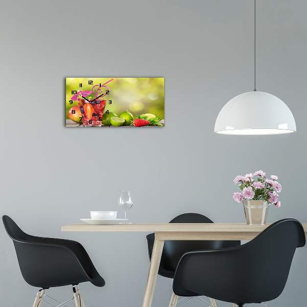 Glazen klok horizontaal Fruitcocktail