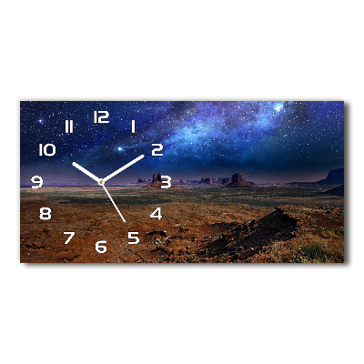 Glazen klok horizontaal Sterrennacht