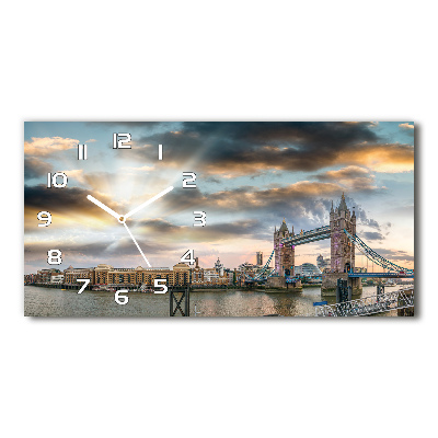 Glazen klok horizontaal Tower Bridge Londen