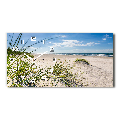 Langwerpige wandklok van glas Mrzeżyno-strand