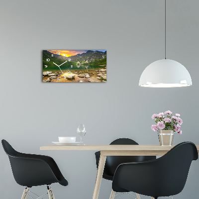 Glazen klok horizontaal Het zeeoog ​​van het Tatragebergte