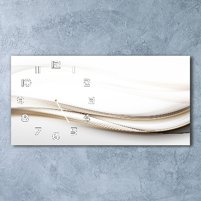 Glazen klok horizontaal Abstracte golven