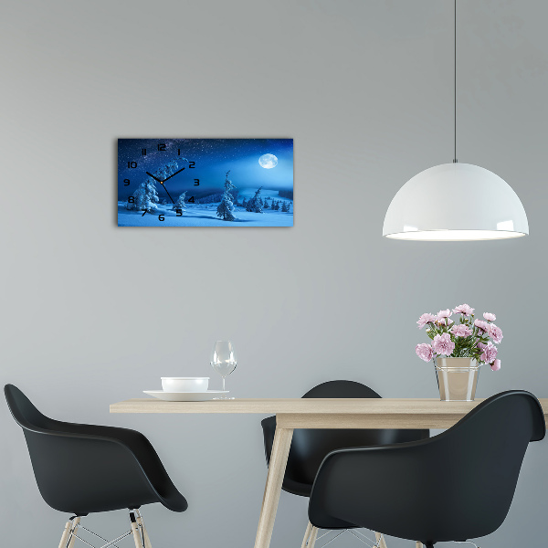Glazen klok horizontaal Maanlicht