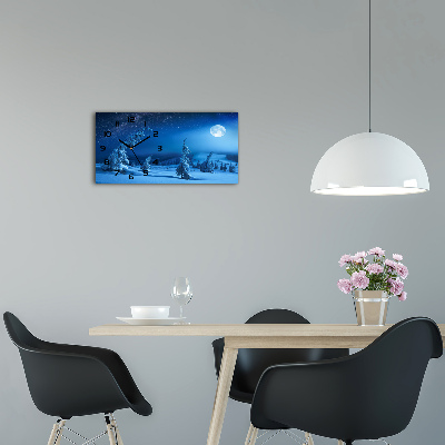 Glazen klok horizontaal Maanlicht