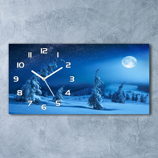 Glazen klok horizontaal Maanlicht