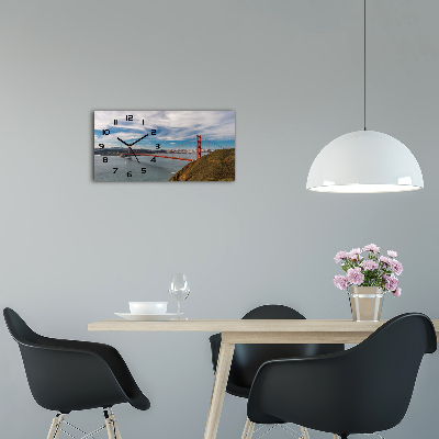 Glazen klok horizontaal San Francisco-brug