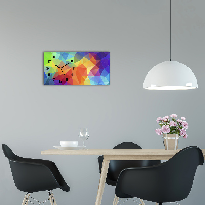 Glazen klok horizontaal Geometrische achtergrond