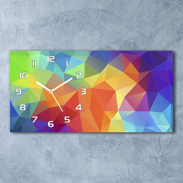 Glazen klok horizontaal Geometrische achtergrond