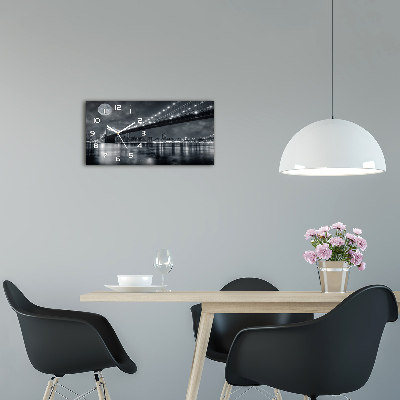 Glazen klok horizontaal Brooklynbrug