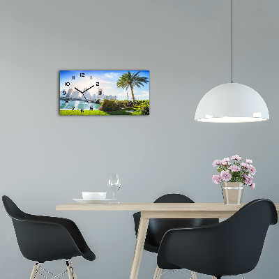 Glazen wandklok rechthoekig Miami, VS