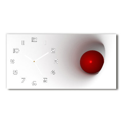 Glazen klok horizontaal Abstracte bol