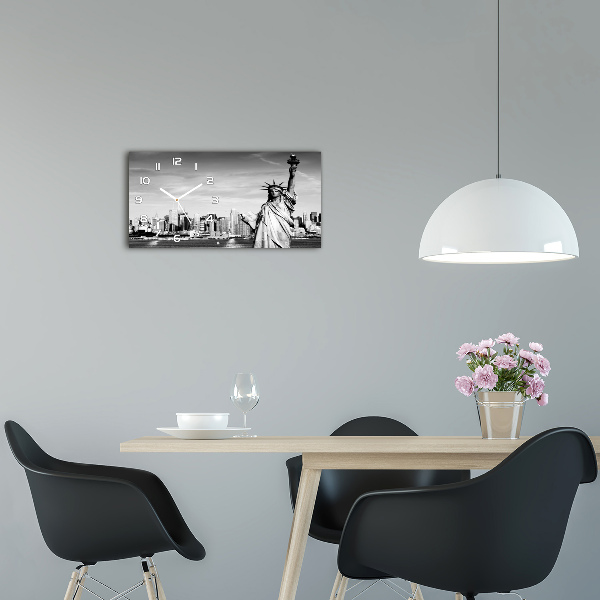 Glazen klok horizontaal Vrijheidsbeeld