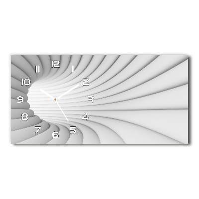 Glazen klok horizontaal Abstracte tunnel