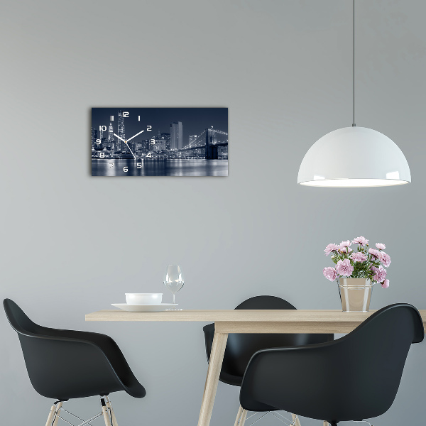 Glazen klok horizontaal Manhattan, New York