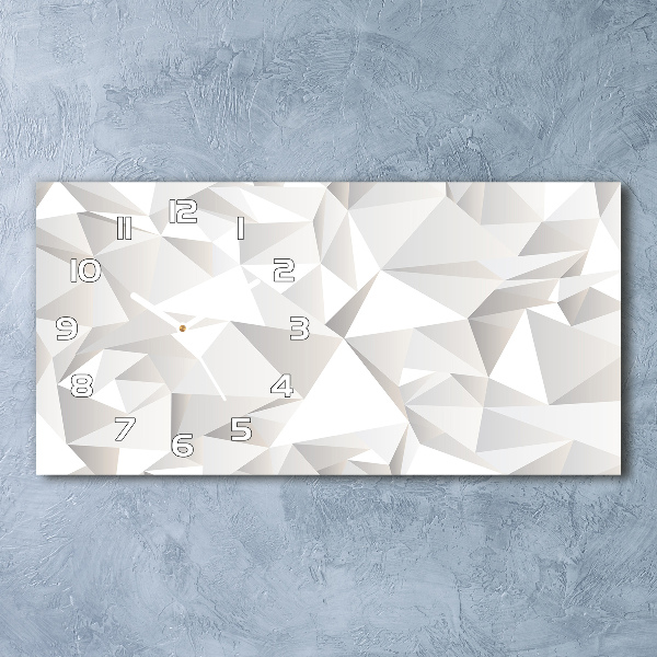 Glazen klok horizontaal Abstracte achtergrond