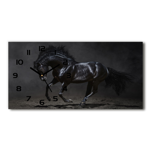 Glazen wandklok rechthoekig Outsider