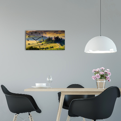 Glazen klok horizontaal Toscane, Italië