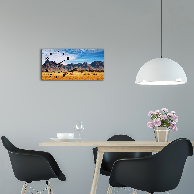 Glazen klok horizontaal Rotsen in Namibië