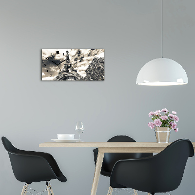 Glazen klok horizontaal Eiffeltoren Parijs