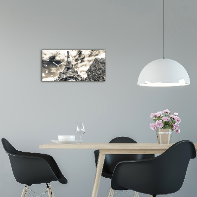 Glazen klok horizontaal Eiffeltoren Parijs