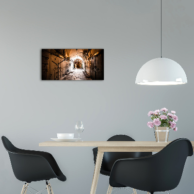 Glazen wandklok rechthoekig Jeruzalem