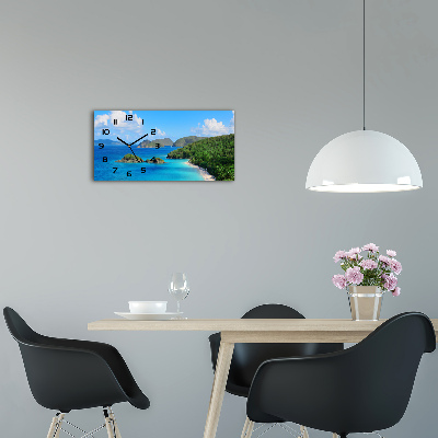 Glazen klok horizontaal Maagdeneilanden