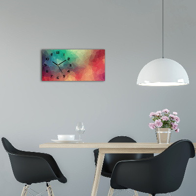 Glazen klok horizontaal Geometrische achtergrond