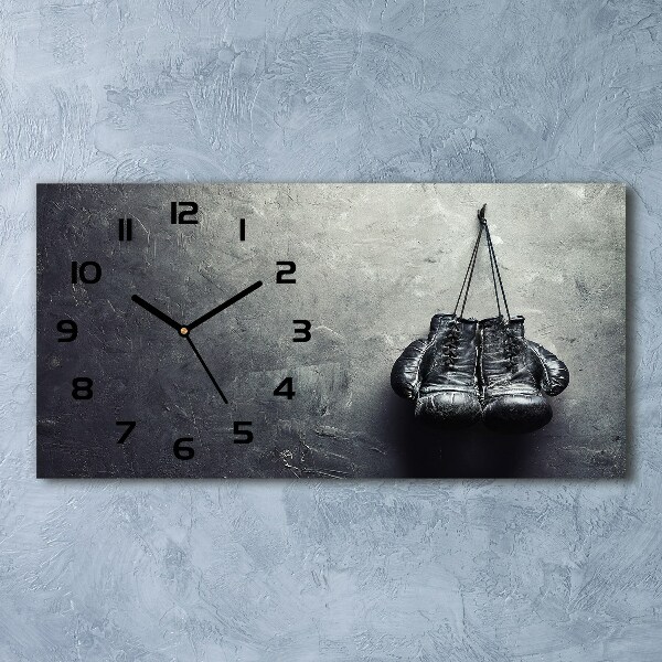 Glazen klok horizontaal Bokshandschoenen