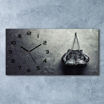 Glazen klok horizontaal Bokshandschoenen